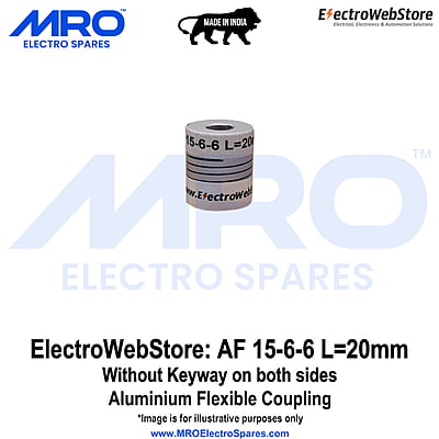 AF-15-6-6 L: 20mm W/o Keyway on both sides AF-15-6-6 L: 20mm W/o Keyway on both sides