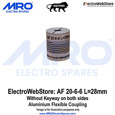 AF-20-6-6 L: 28mm W/o Keyway on both sides AF-20-6-6 L: 28mm W/o Keyway on both sides