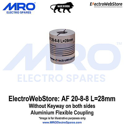 AF-20-8-8 L: 28mm W/o Keyway on both sides AF-20-8-8 L: 28mm W/o Keyway on both sides