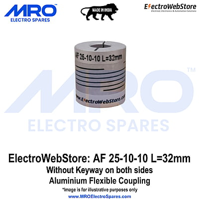 AF-25-10-10 L: 32mm W/o Keyway on both sides AF-25-10-10 L: 32mm W/o Keyway on both sides