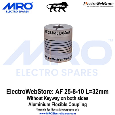 AF-25-8-10 L: 32mm W/o Keyway on both sides AF-25-8-10 L: 32mm W/o Keyway on both sides