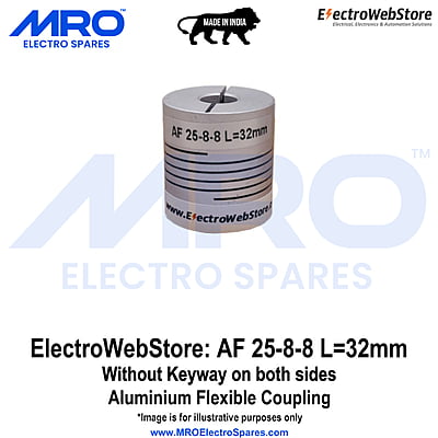 AF-25-8-8 L: 32mm W/o Keyway on both sides AF-25-8-8 L: 32mm W/o Keyway on both sides